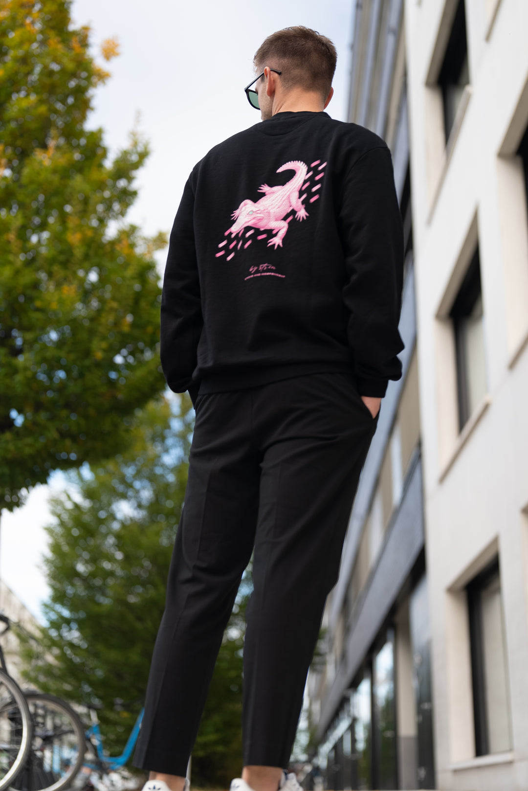 CROCO ROSE - YEUX MENTHE Noir