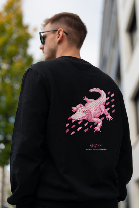 CROCO ROSE - YEUX MENTHE Noir