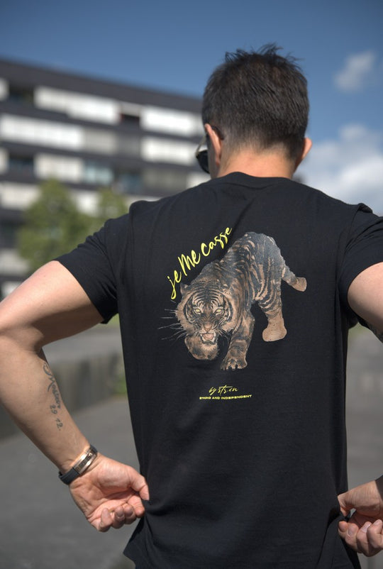 TIGER - JE ME CASSE TEE Schwarz