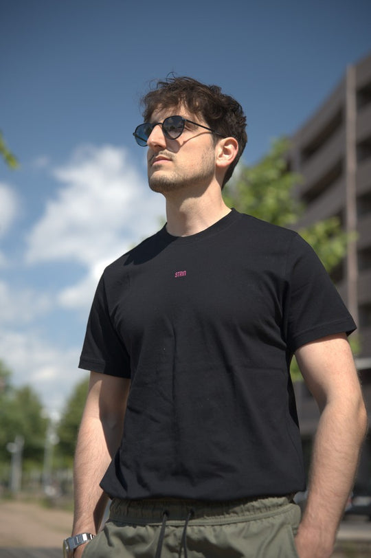 PINK CROCO - TRUST ME YOU CAN SWIM TEE Black