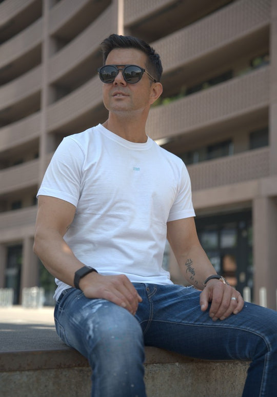 IBIZA Palme Weißes T-Shirt