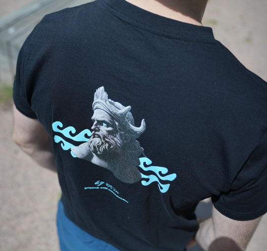 NEPTUN - GOD OF SEA TEE Black
