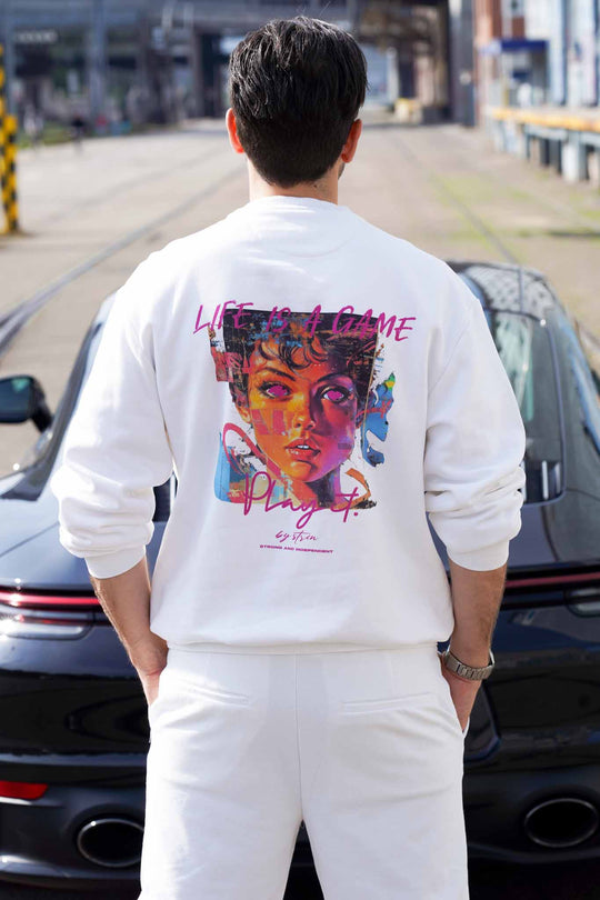 FEMMES DES ANNÉES 80 - LA VIE EST UN JEU, JOUEZ-Y Blanc cassé